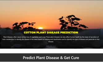 COTTON PLANT DISEASE DETECTION