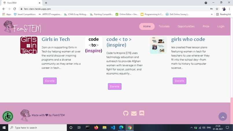 Fem STEM – screenshot 3