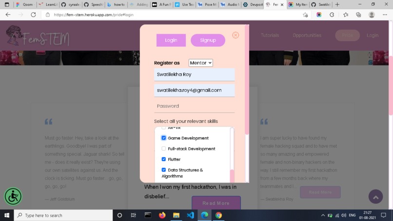 Fem STEM – screenshot 11
