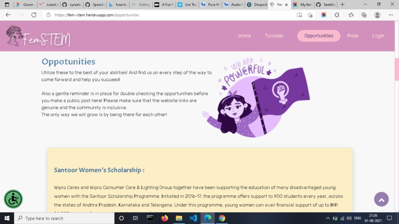 Fem STEM – screenshot 7