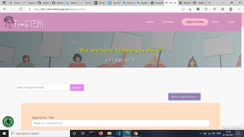 Fem STEM – screenshot 6