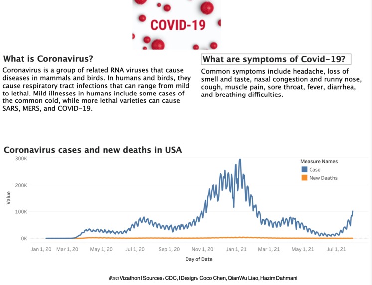Covid-19 in USA – screenshot 1