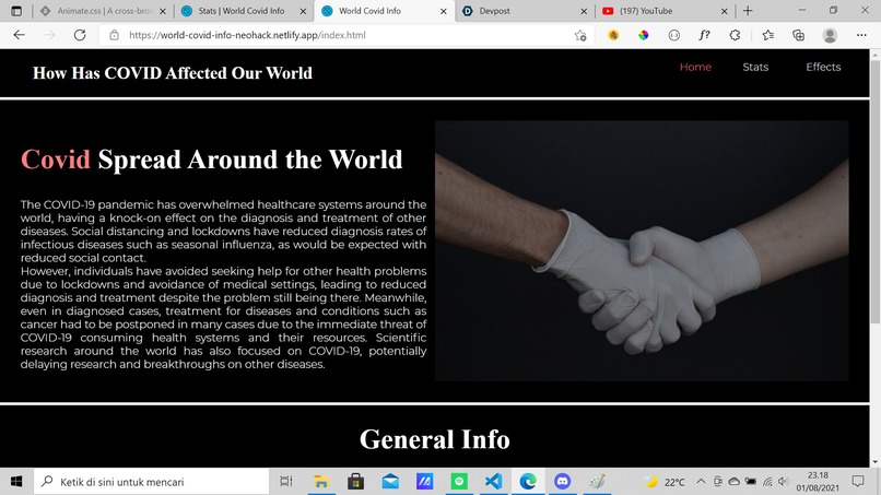 World Covid Info – screenshot 1