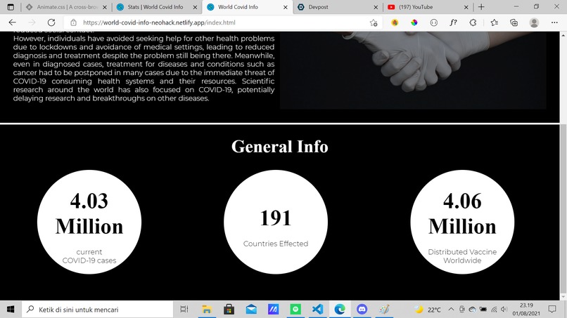World Covid Info – screenshot 2