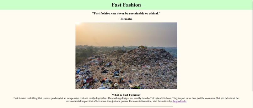 Fast Fashion Website – screenshot 1