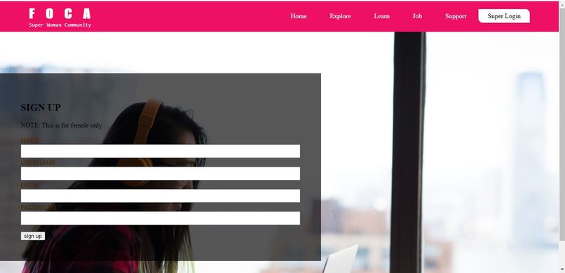 FOCA (female only connect app ) – screenshot 1