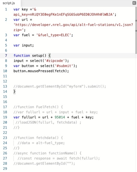 Alternative Fuel Finder: Coder, Team 11 – screenshot 1