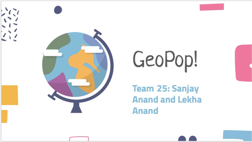 Team Binomial (Team 25) - GeoPop! – screenshot 1