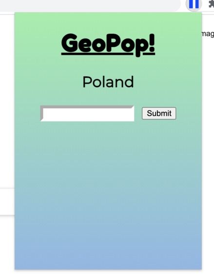 Team Binomial (Team 25) - GeoPop! – screenshot 2