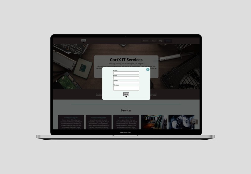 IT Services Landing Page – screenshot 2