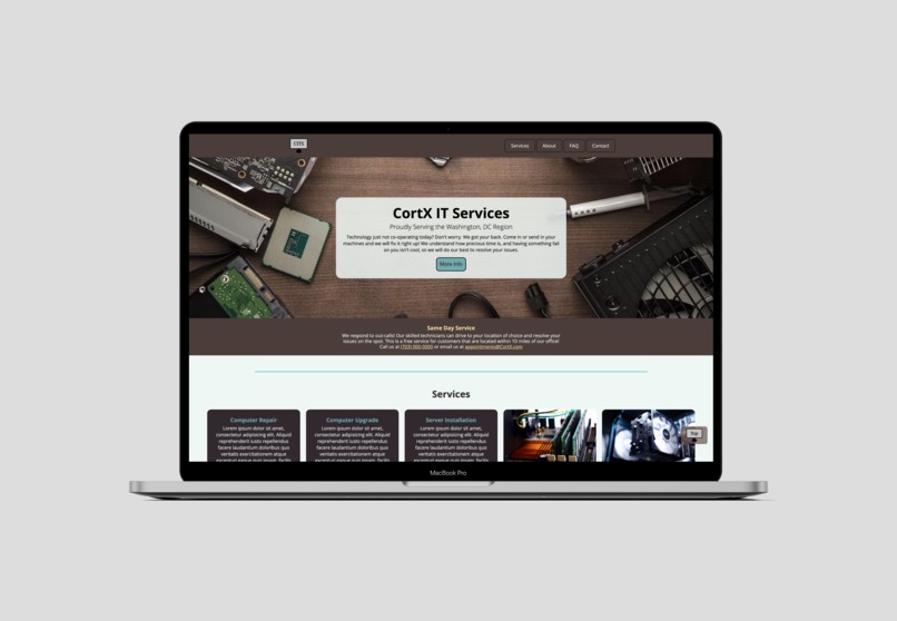 IT Services Landing Page – screenshot 1