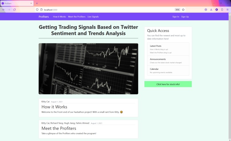 Profiters Trading Bot  – screenshot 1