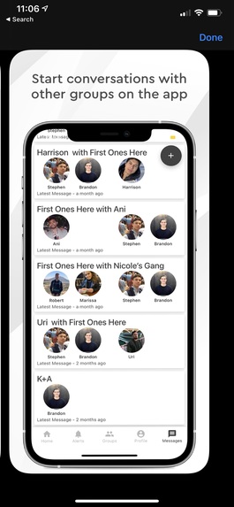 Hangout App – screenshot 1