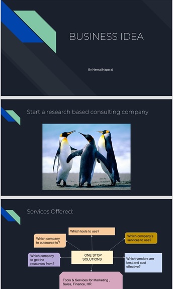 Research based consulting company – screenshot 1