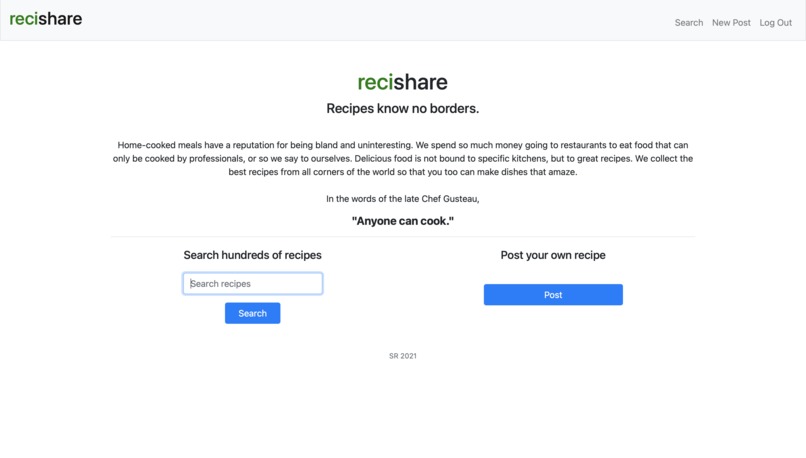 recishare – screenshot 2