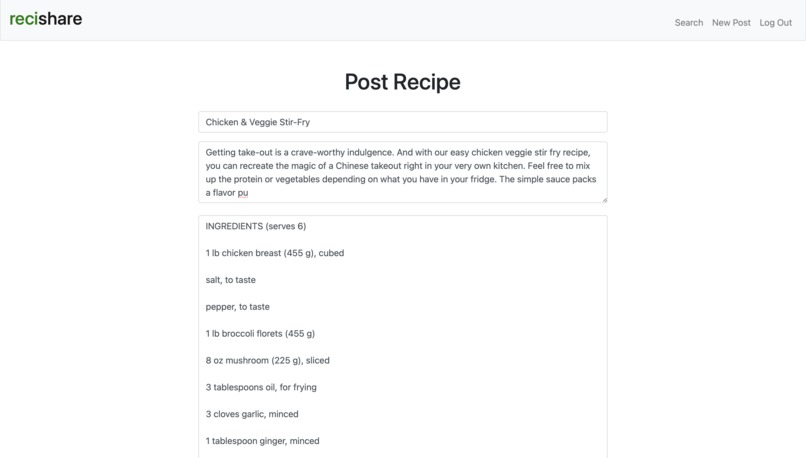 recishare – screenshot 3