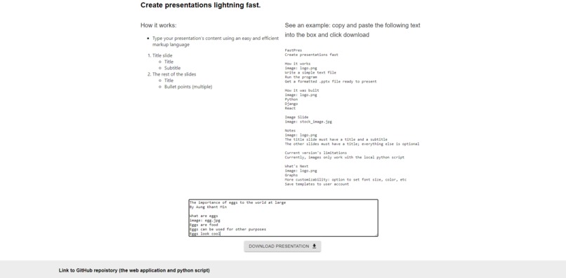FastPres – screenshot 2