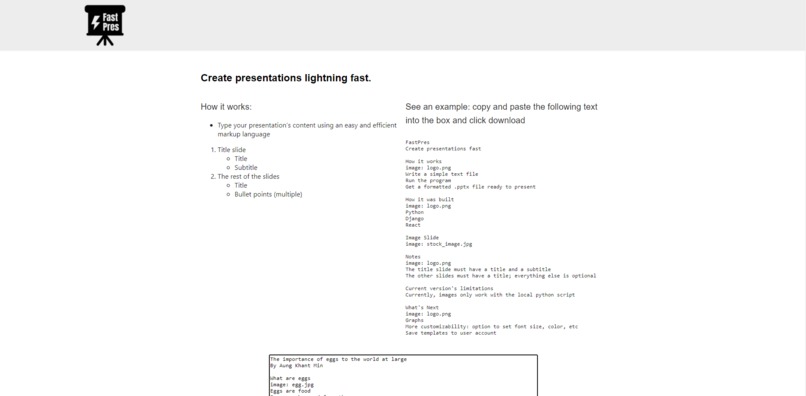 FastPres – screenshot 1