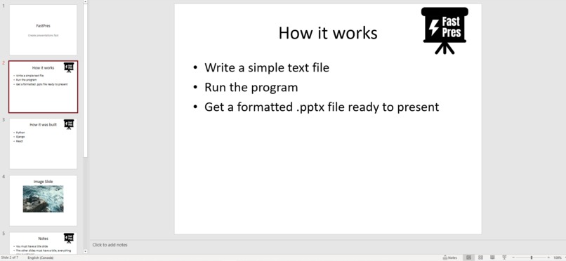 FastPres – screenshot 3