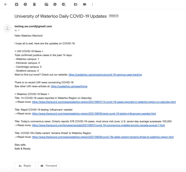 UWaterloo Safe & Ready – screenshot 2