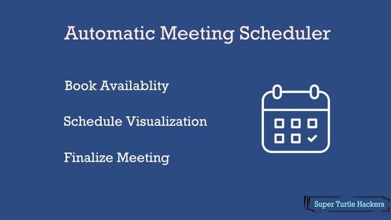 Super Turtle Hackers' Auto-Meeting Scheduler. – screenshot 1