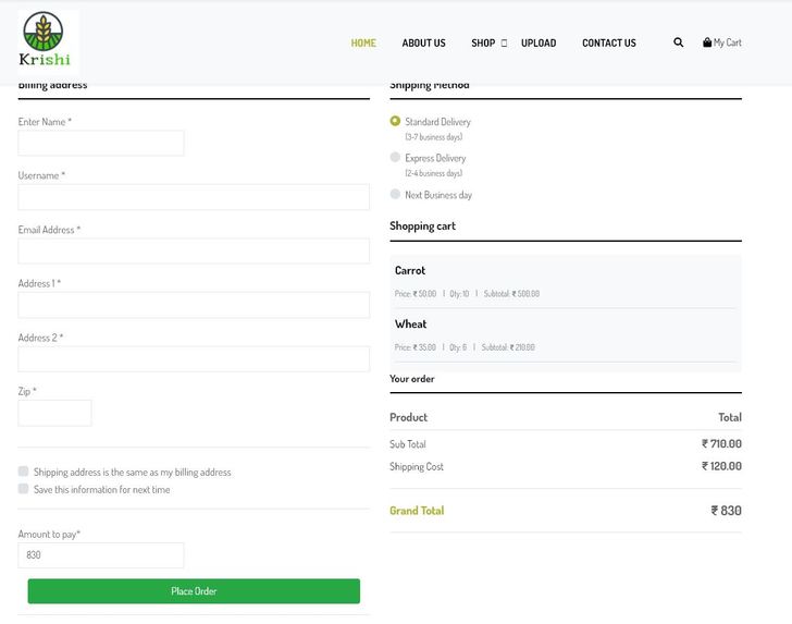 Krishi - An e-commerce portal to assist farmers – screenshot 4