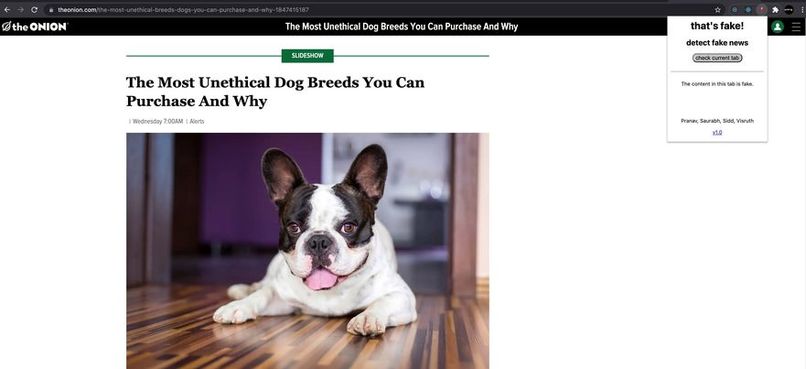 that's fake – screenshot 1