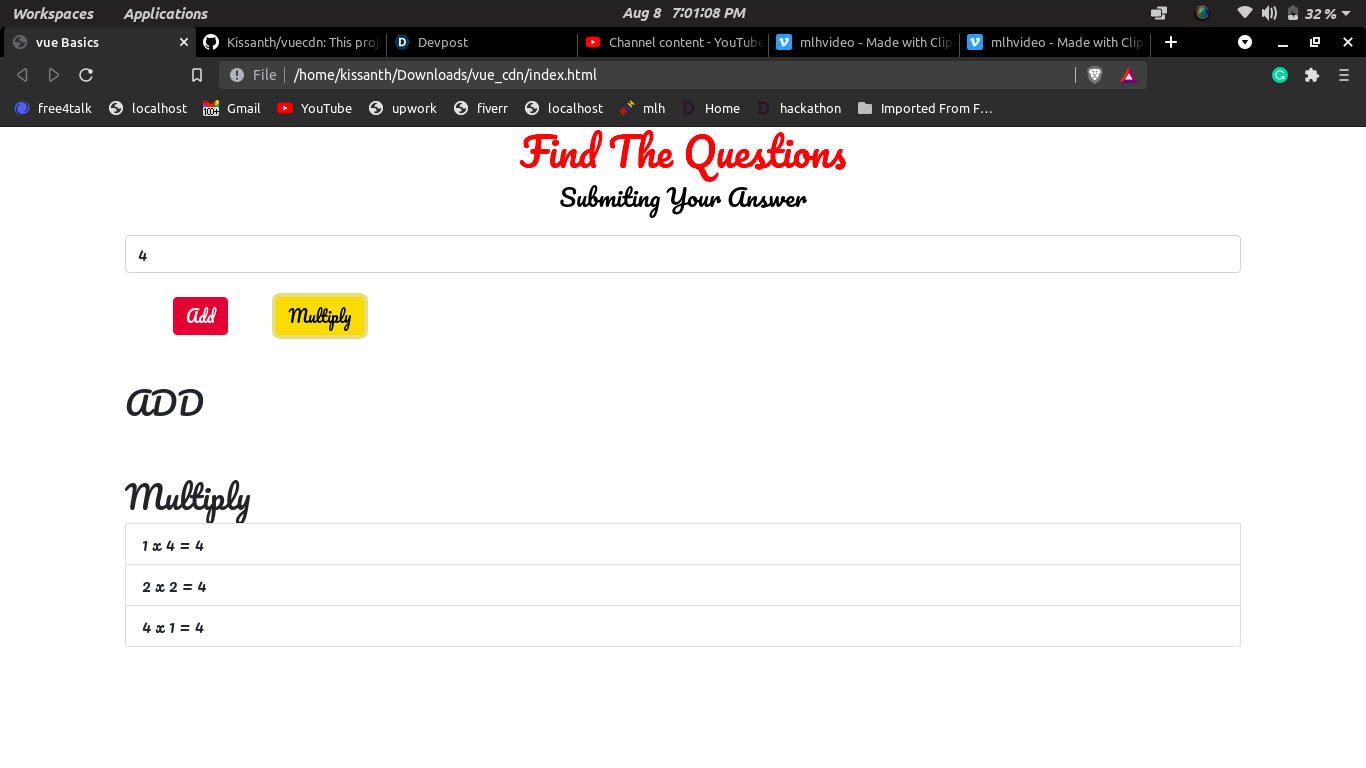 Find the questions | Devpost