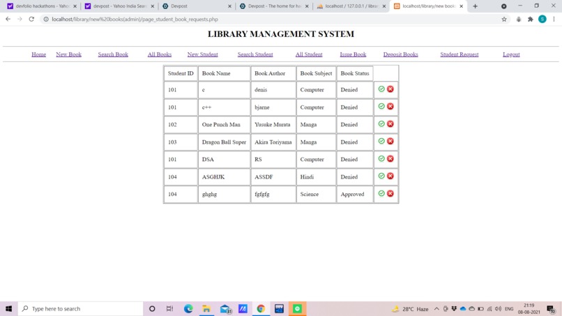 Library Management System – screenshot 3