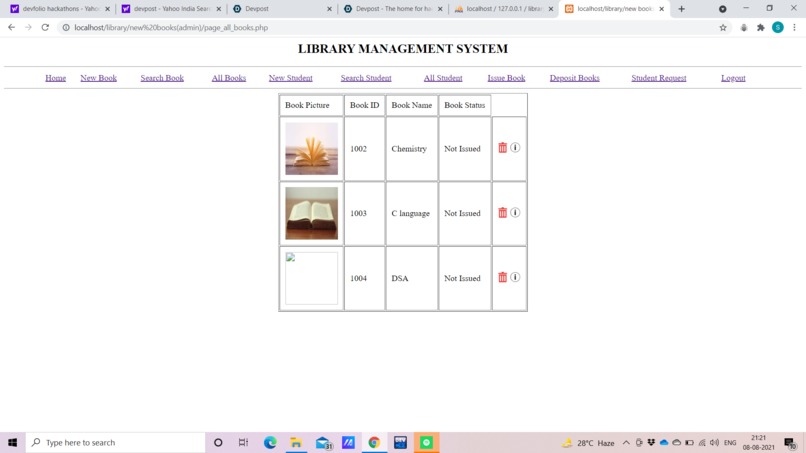 Library Management System – screenshot 5