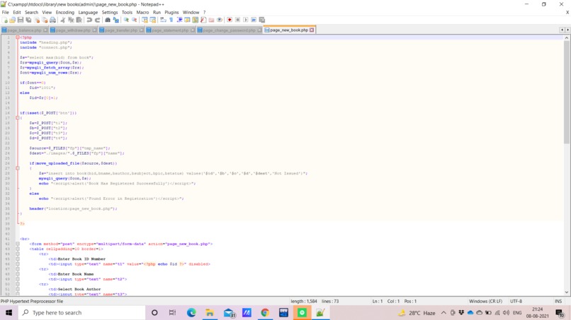 Library Management System – screenshot 6