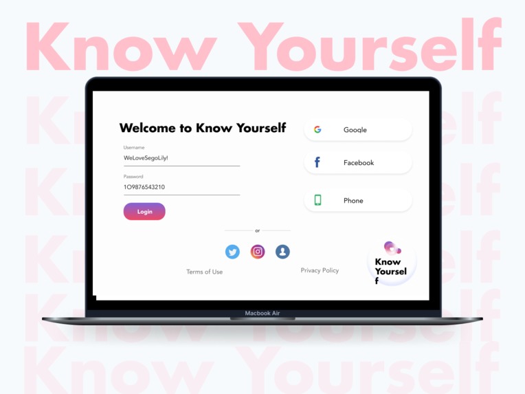 KnowYourself – screenshot 1