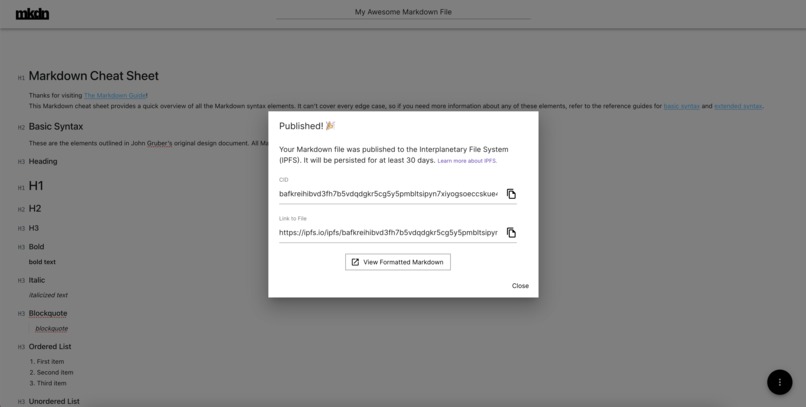 mkdn.link – screenshot 3