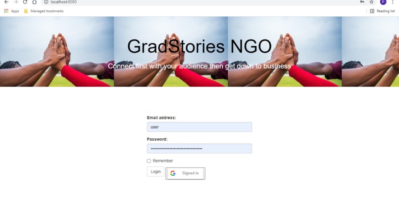 GradStoriesNGO – screenshot 2