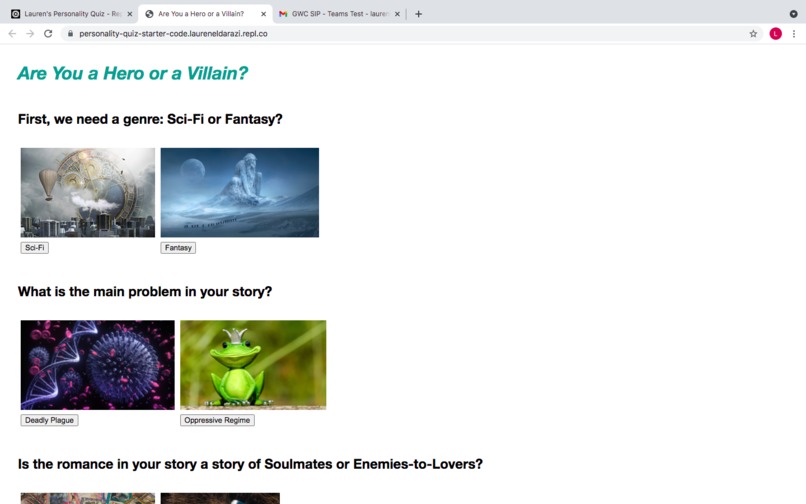 Are You a Hero or a Villain? Quiz – screenshot 1