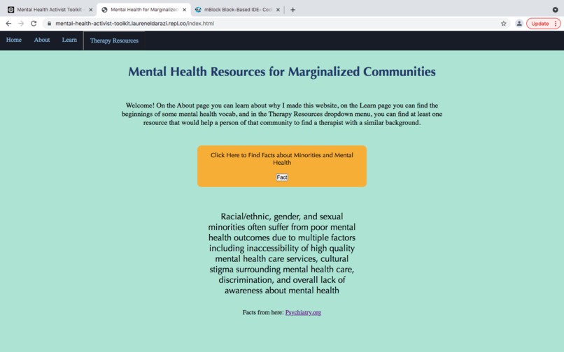 Mental Health Resources for Marginalized Communities – screenshot 1