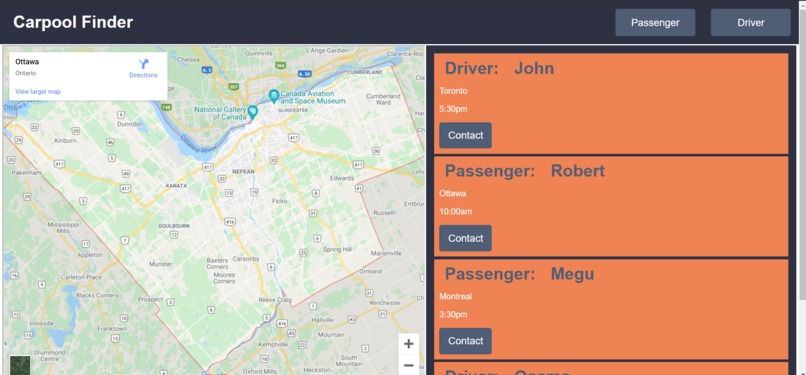Carpool Finder – screenshot 1