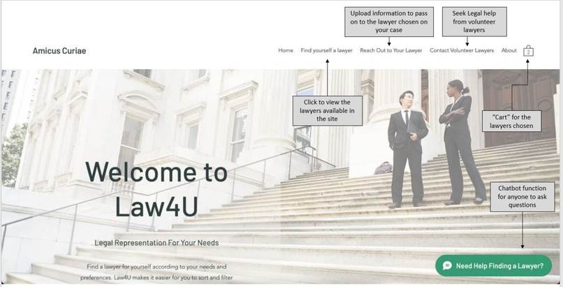 Law4U Amicus Curiae – screenshot 1