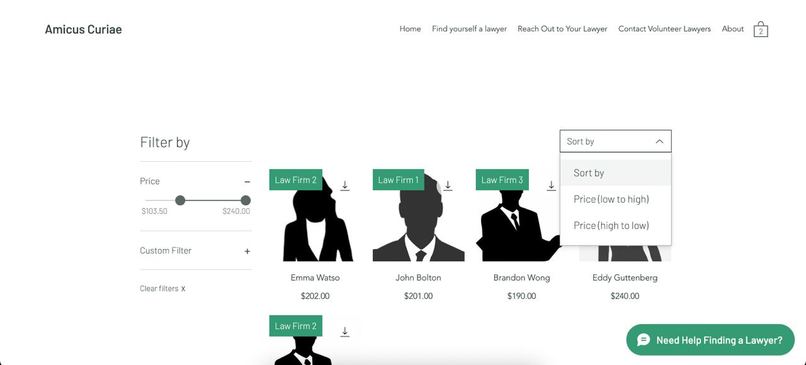Law4U Amicus Curiae – screenshot 2