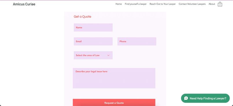 Law4U Amicus Curiae – screenshot 3