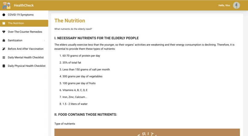 HEALTH CHECK – screenshot 3