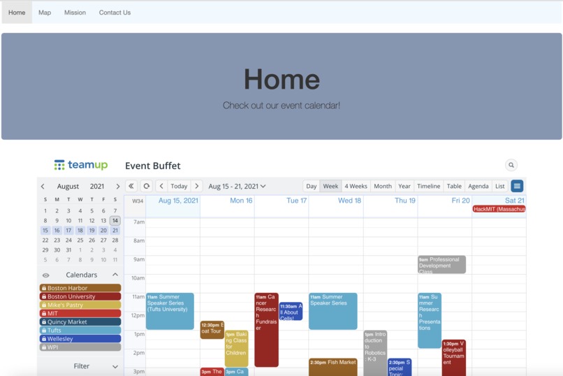 Event Buffet – screenshot 1
