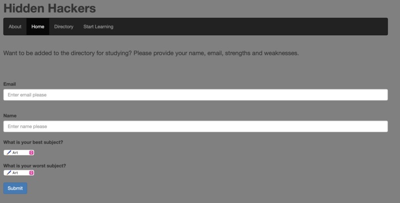 Hidden Hackers | Pomodoro Study Website – screenshot 1