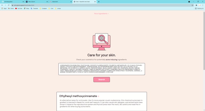 Kirei – screenshot 2