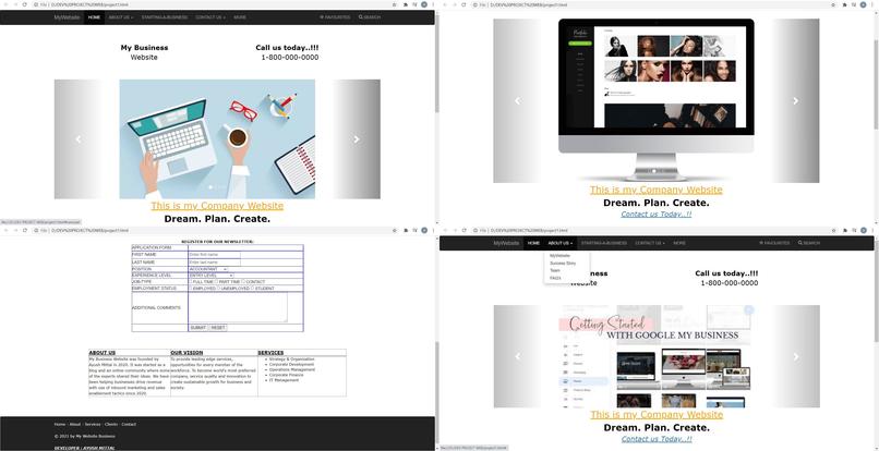 MyBusiness Website – screenshot 1
