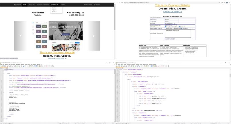 MyBusiness Website – screenshot 2