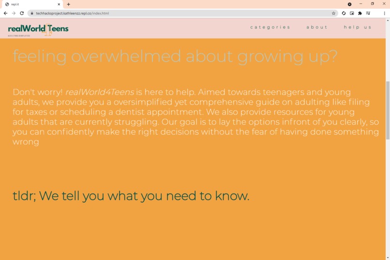 realWorld4Teens [tecHacks] – screenshot 2