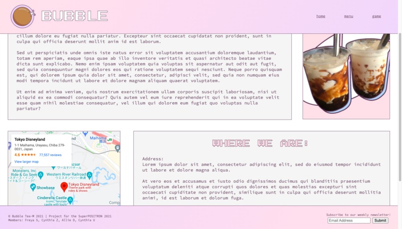 BUBBLE - A bubble tea store template – screenshot 1