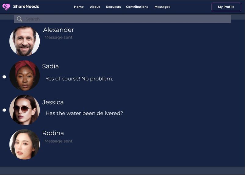 ShareNeeds – screenshot 1