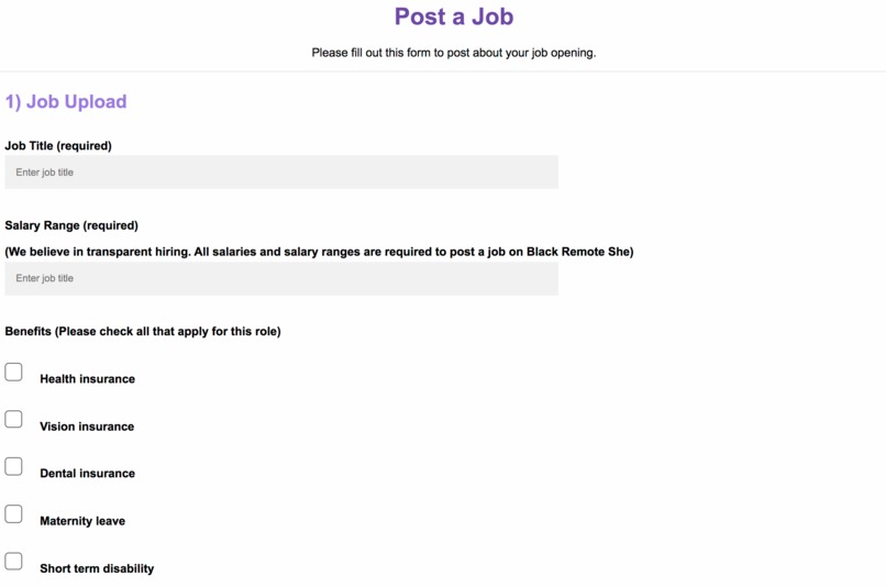 Black Remote She Job Board – screenshot 9